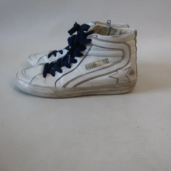 Womens Golden Goose GGDB-Slide White High Top Star Sneakers 36/US 6 - Picture 3 of 9
